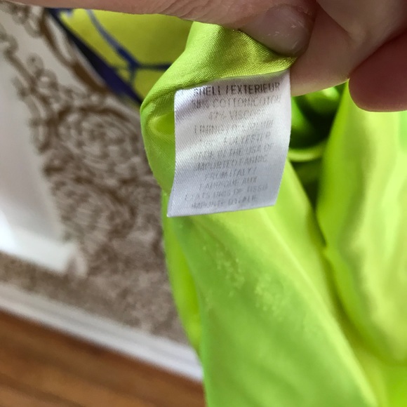 MILLY Yellow Blue Floral Cut Out Cocktail Dress - Picture 6 of 7